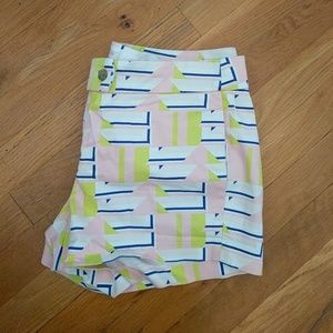 J crew pink patterned shorts